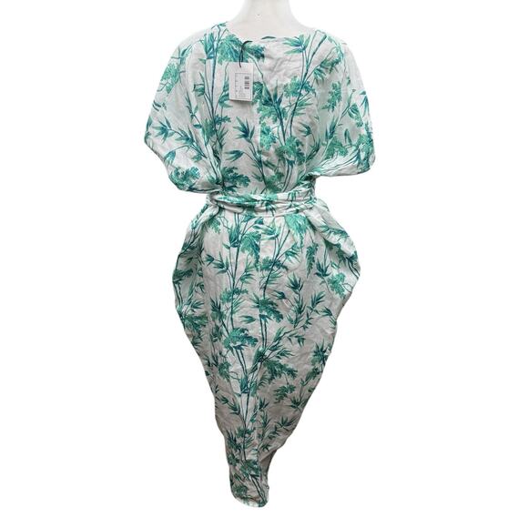 HATCH Riviera 100% Linen Maternity /Postpartum Kaftan Dress Tropical Dress NWT - Picture 5 of 13